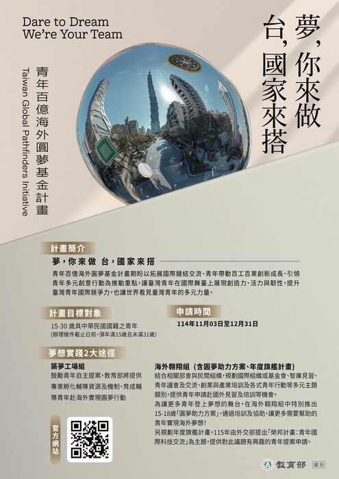 青年百億海外圓夢基金計畫